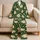 Ivory Peonies on Forest Green for Relaxed Summer Garden Evenings Satin Pajamas Set - 5