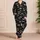 Silver Sea Fish and Kelp for Coastal Getaways and Relaxed Ocean-Inspired Living Satin Pajamas Set - 4