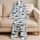 Navy Shark And Silver Reef Sharks For Coastal Getaways And Relaxed Ocean Adventures Satin Pajamas Set - 5