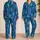 Colorful Seahorse Ocean Tones for Tropical Getaways and Relaxed Coastal Living Satin Pajamas Set - 2