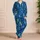 Colorful Seahorse Ocean Tones for Tropical Getaways and Relaxed Coastal Living Satin Pajamas Set - 4
