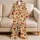 Warm Autumn Maple and Oak Leaves for Relaxed Coastal Getaways and Nature Lovers Satin Pajamas Set - 5
