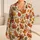 Warm Autumn Maple and Oak Leaves for Relaxed Coastal Getaways and Nature Lovers Satin Pajamas Set - 1