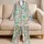 Whimsical Ocean Whales And Coral For Breezy Coastal Vacation Style Satin Pajamas Set - 5