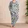 Coastal Village Cottages and Trees for Relaxed Summer Getaways Satin Pajamas Set - 4