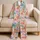 Watercolor Octopus And Coral Motifs For Tropical Beach Getaways And Coastal Escapes Satin Pajamas Set - 5