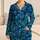 Blue Palm Fronds and Monstera Leaves for Tropical Summer Getaways Satin Pajamas Set - 1