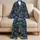 Tropical Palm Leaves and Bird of Paradise for Relaxed Island Getaways Satin Pajamas Set - 5