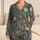 Vintage Coastal Botanical Leaves for Relaxed Summer Getaways and Beachside Lounging Satin Pajamas Set - 1