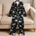 Black And White Ink Splatter Coastal Style For Relaxed Summer Lounge And Beach Days Satin Pajamas Set - 5
