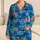 Tropical Palm Trees and Shark Silhouettes for Sunny Beach Getaways Satin Pajamas Set - 1