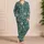 Silver Octopus and Ocean Waves for Coastal Getaways and Relaxed Summer Vacation Days Satin Pajamas Set - 4
