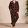 Glossy Red Cherry Motifs for Summer Getaways and Relaxed Weekend Lounging at Home Satin Pajamas Set - 4