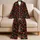 Glossy Red Cherry Motifs for Summer Getaways and Relaxed Weekend Lounging at Home Satin Pajamas Set - 5
