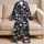 Playful Cat Faces For Cozy Lounging And Relaxed Weekend Comfort For Cat Lovers At Home Satin Pajamas Set - 5