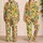 Citrus And Tropical Fruit For Sunny Summer Lounging And Beach Getaways Satin Pajamas Set - 2