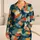 Abstract Teal Brushstrokes for Relaxed Coastal Getaways and Summer Travel Satin Pajamas Set - 1