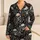 Skull And Rose Motifs for Halloween Nights and Alternative Everyday Style Lovers Satin Pajamas Set - 1