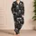 Skull And Rose Motifs for Halloween Nights and Alternative Everyday Style Lovers Satin Pajamas Set - 4
