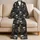 Skull And Rose Motifs for Halloween Nights and Alternative Everyday Style Lovers Satin Pajamas Set - 5