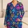 Tropical Octopus and Coral Motifs for Relaxed Coastal Getaways Satin Pajamas Set - 1
