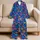 Tropical Octopus and Coral Motifs for Relaxed Coastal Getaways Satin Pajamas Set - 5