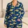 Golden Hammerhead Sharks for Sunny Coastal Getaways and Relaxed Summer Days for Men Satin Pajamas Set - 1