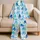 Blue Octopus And Tropical Sea Life For Relaxed Coastal Getaways And Summer Nights Satin Pajamas Set - 5