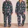 Neon Easter Bunnies, Eggs and Carrots for Springtime Lounging and Holiday Getaways Satin Pajamas Set - 2