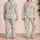 Cute Sea Creatures and Coral Reef Friends for Tropical Beach Days and Coastal Getaways Satin Pajamas Set - 2