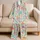 Cute Sea Creatures and Coral Reef Friends for Tropical Beach Days and Coastal Getaways Satin Pajamas Set - 5