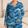 Blue Ocean Waves and Sea Foam for Coastal Getaways, Summer Relaxation, and Beach Lovers Satin Pajamas Set - 1
