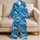 Blue Ocean Waves and Sea Foam for Coastal Getaways, Summer Relaxation, and Beach Lovers Satin Pajamas Set - 5
