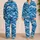 Blue Ocean Waves and Sea Foam for Coastal Getaways, Summer Relaxation, and Beach Lovers Satin Pajamas Set - 2