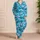 Leaping Dolphins Riding Ocean Waves for Tropical Summer Surf and Beach Getaways Satin Pajamas Set - 4