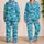 Leaping Dolphins Riding Ocean Waves for Tropical Summer Surf and Beach Getaways Satin Pajamas Set - 2
