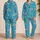 Friendly Shark Surfboard Ocean Motifs for Tropical Beach Getaways and Summer Fun Satin Pajamas Set - 2