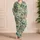 Tropical Jungle Leaves And Macaws For Relaxed Summer Getaways Satin Pajamas Set - 4