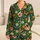Butterflies and Wildflowers for Tropical Getaways and Relaxed Summer Lounging Style Satin Pajamas Set - 1
