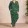 Tropical Monstera and Palm Leaves for Relaxed Coastal Getaways Satin Pajamas Set - 4