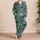 Shark Silhouettes for Coastal Getaways and Relaxed Ocean Lounging for Men Satin Pajamas Set - 4