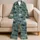 Shark Silhouettes for Coastal Getaways and Relaxed Ocean Lounging for Men Satin Pajamas Set - 5