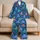 Playful Octopus And Starfish Ocean Motifs For Relaxed Coastal Getaways And Summer Days Satin Pajamas Set - 5