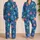 Playful Octopus And Starfish Ocean Motifs For Relaxed Coastal Getaways And Summer Days Satin Pajamas Set - 2