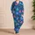 Playful Octopus And Starfish Ocean Motifs For Relaxed Coastal Getaways And Summer Days Satin Pajamas Set - 4