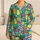 Colorful Popsicles and Fresh Fruit for Cheerful Summer Holiday Lounging Satin Pajamas Set - 1
