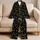 Black Cats With Golden Eyes for Cozy Nights and Playful Weekend Lounging at Home Satin Pajamas Set - 5