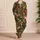 Autumn Maple And Oak Leaves In Warm Earth Tones For Cozy Seasonal Lounging At Home Satin Pajamas Set - 4