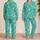 Rubber Duck Surfboards for Cheerful Summer Beach Days and Coastal Getaways Gift Satin Pajamas Set - 2