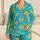 Rubber Duck Surfboards for Cheerful Summer Beach Days and Coastal Getaways Gift Satin Pajamas Set - 1